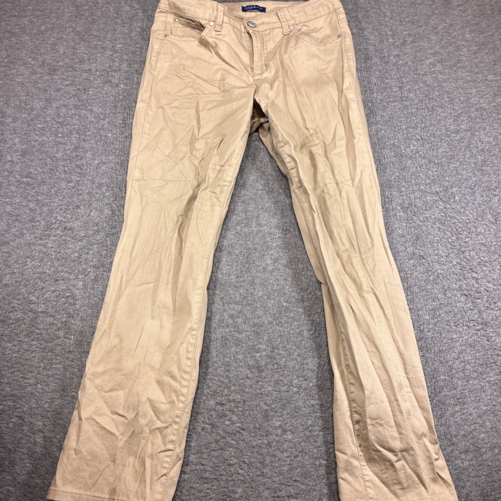 Bandolino Samantha Pants Womens 8 Tan Straight Leg Stretch Casual Office Travel